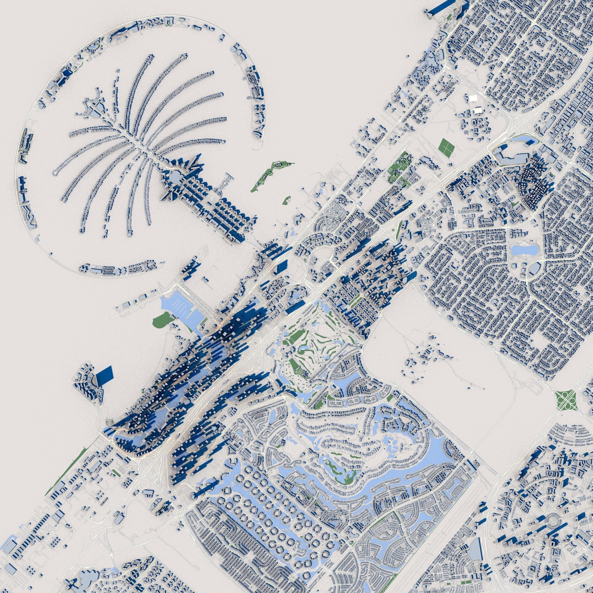 Dubai City United Arab Emirates 3D model_3