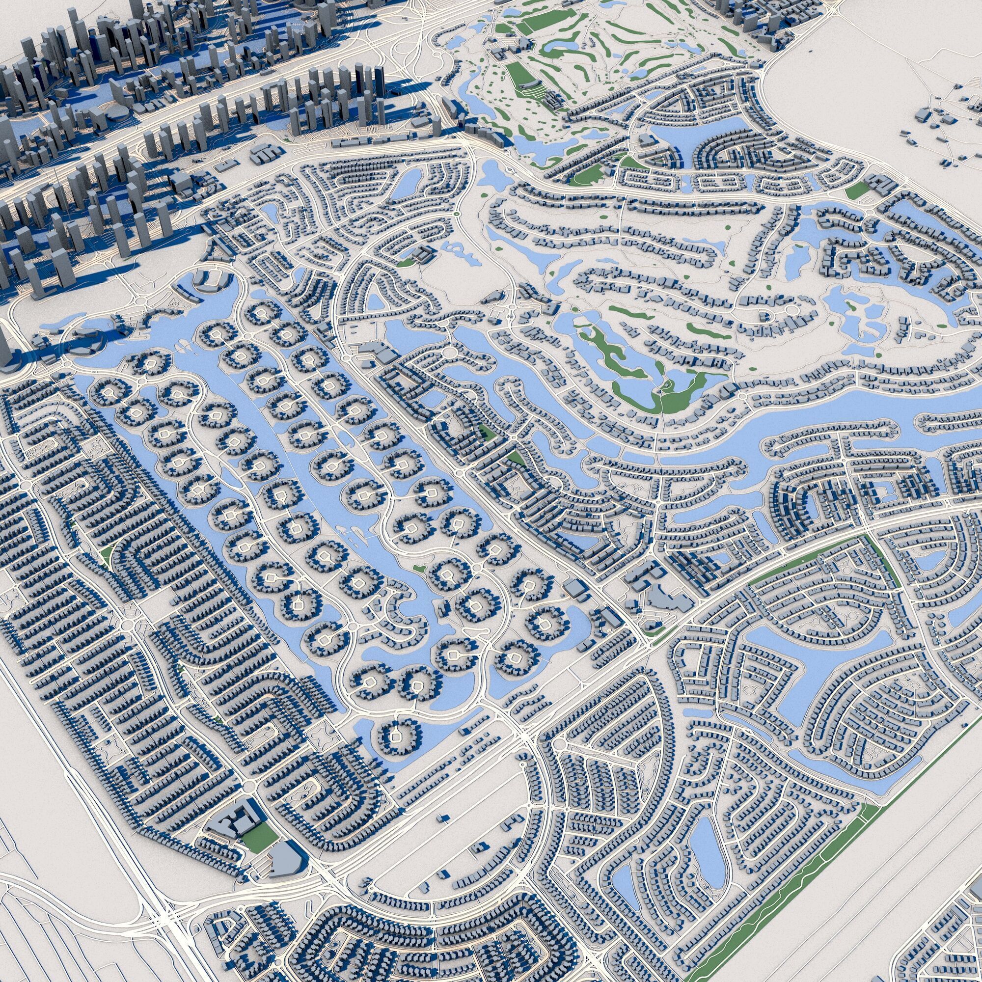 Dubai City United Arab Emirates 3D model_6