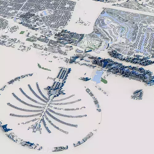 Dubai City United Arab Emirates 3D model