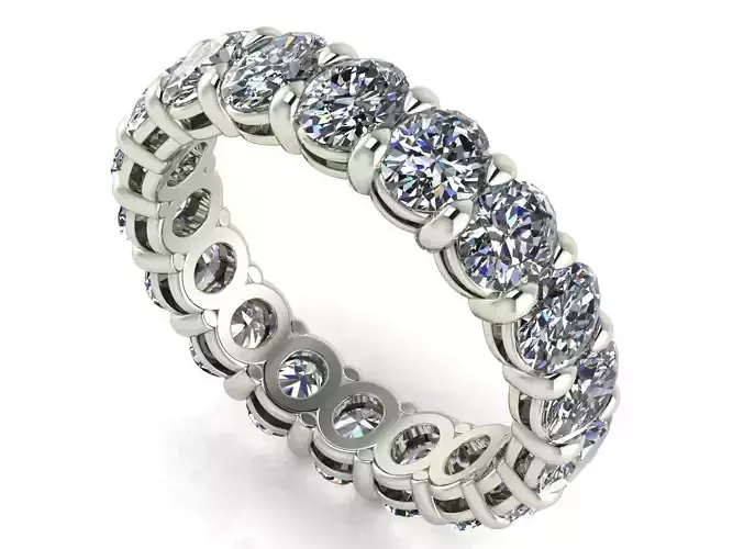 Classic Eternity Bands - Oval Cut - 20 - 40 - 60 points  3D print model