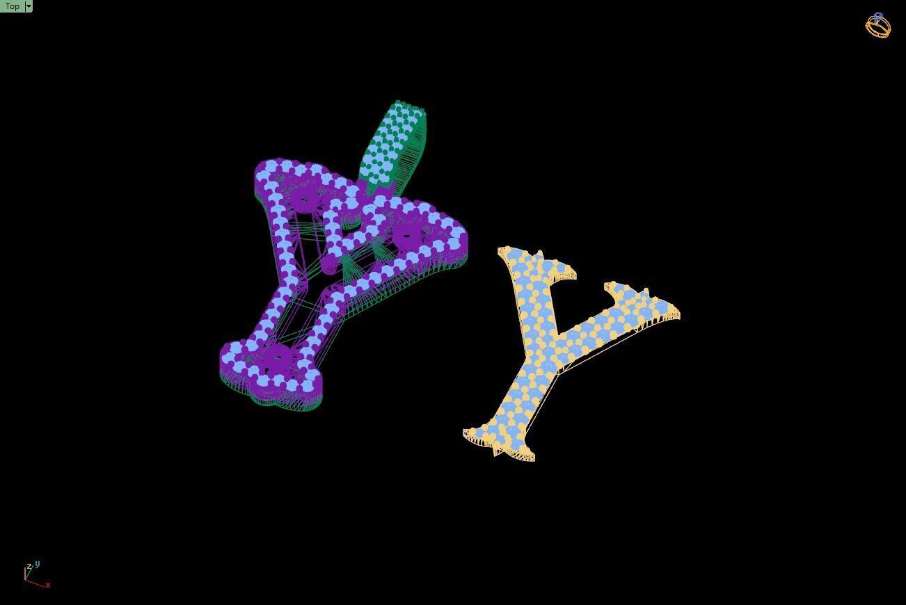 Custom Initial Y Letter Diamond A to Z Alphabet Necklace 3D print model_15