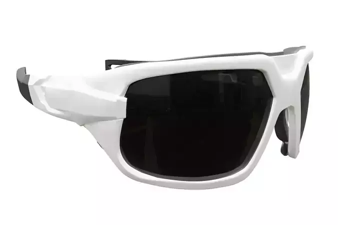 White Frame Sports Sunglasses