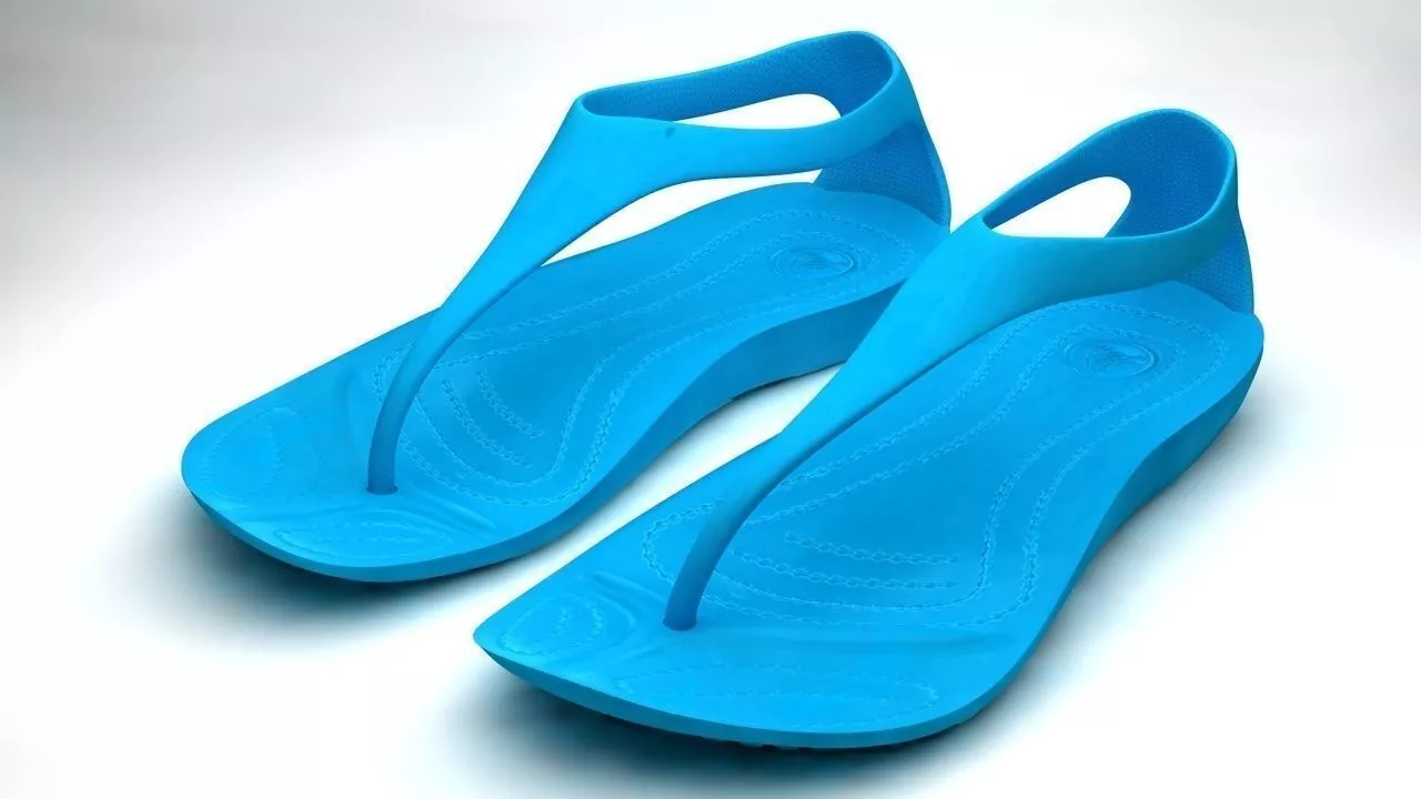 Crocs Flip Low-poly 3D model