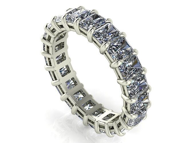 Classic Eternity Bands - Radiant Rectangle - 20 - 40 - 60 pts 3D print model