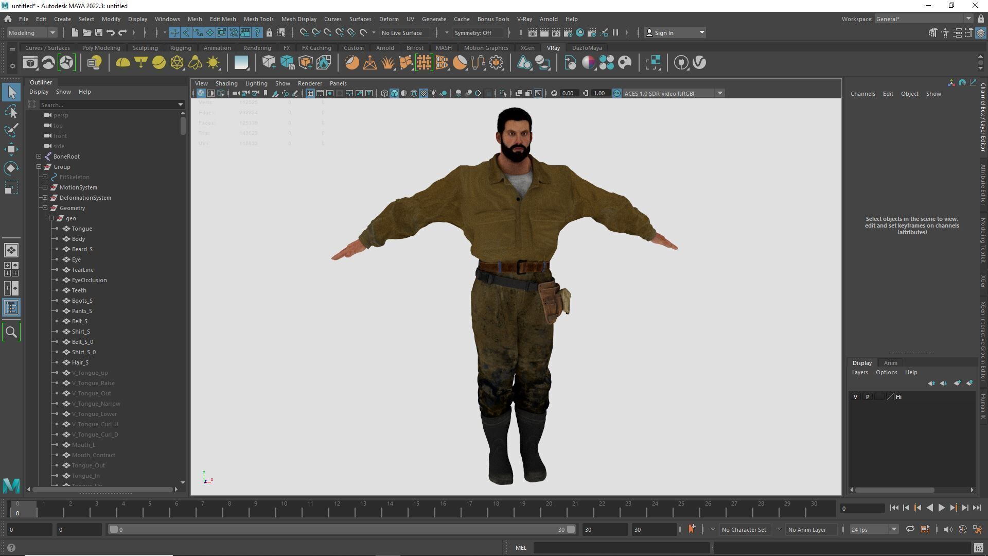 Rick Military Mechanic Game-Ready Repairman Character Low-poly 3D model_16