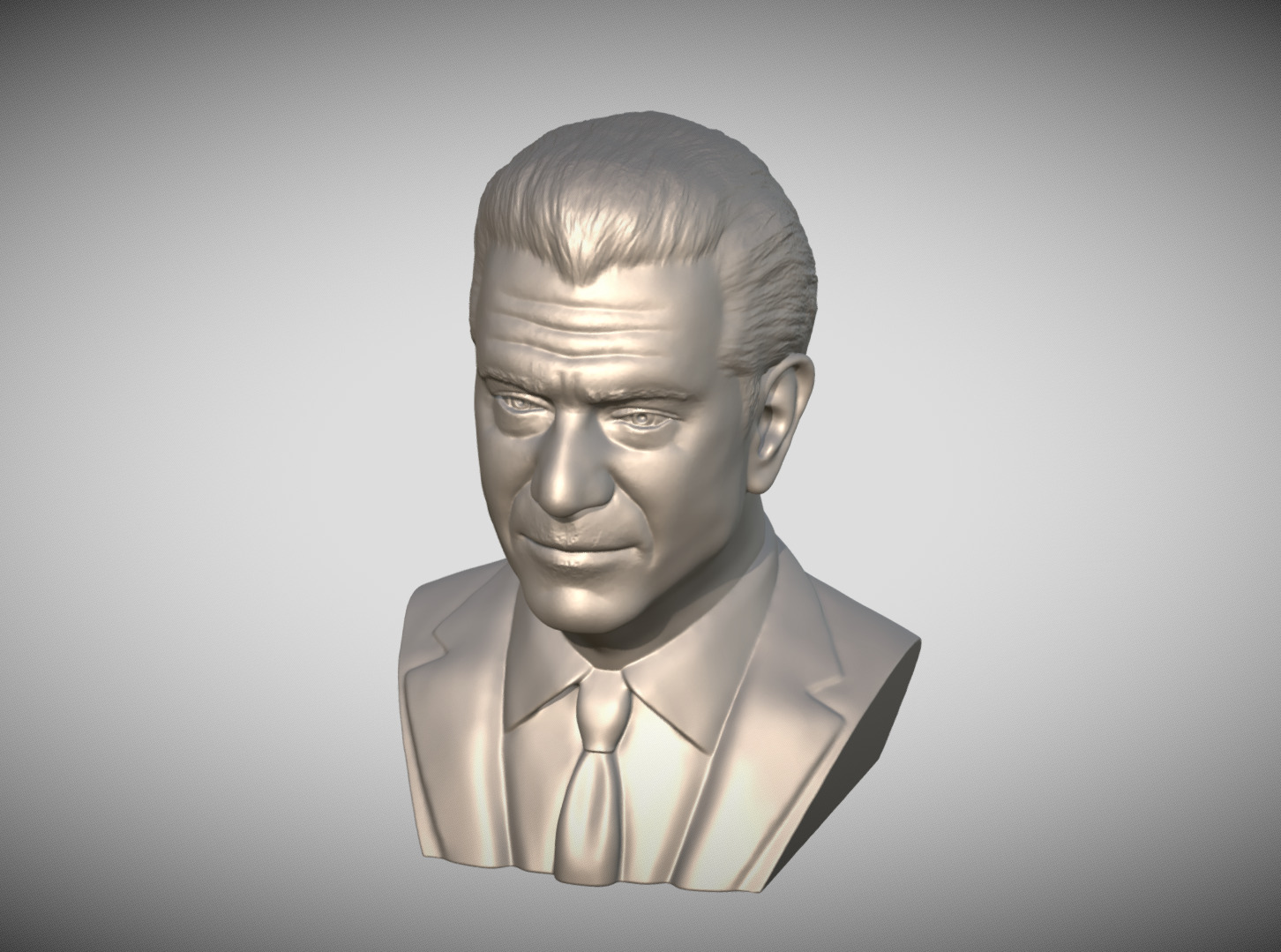 Mel Gibson bust 3D print model_12