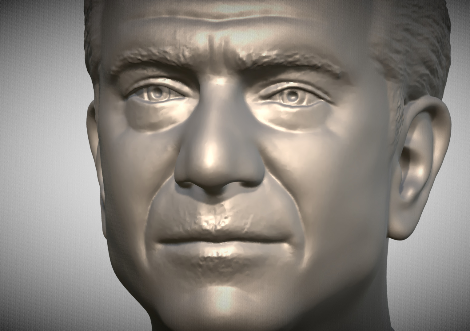 Mel Gibson bust 3D print model_16