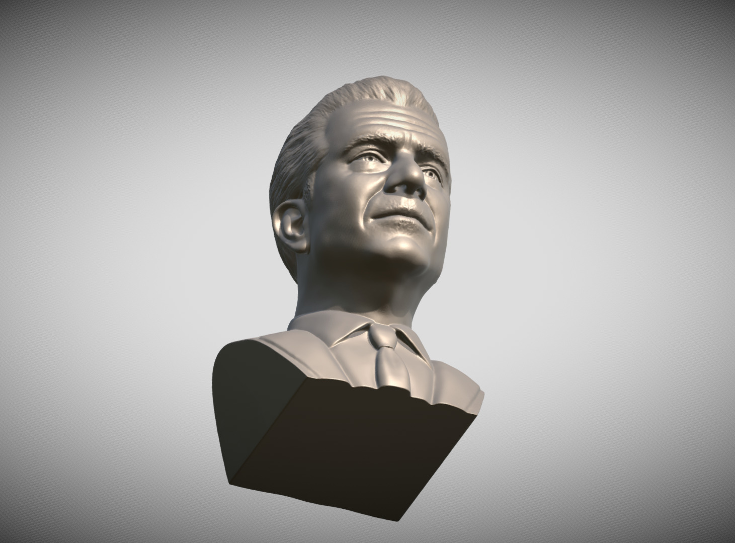 Mel Gibson bust 3D print model_13