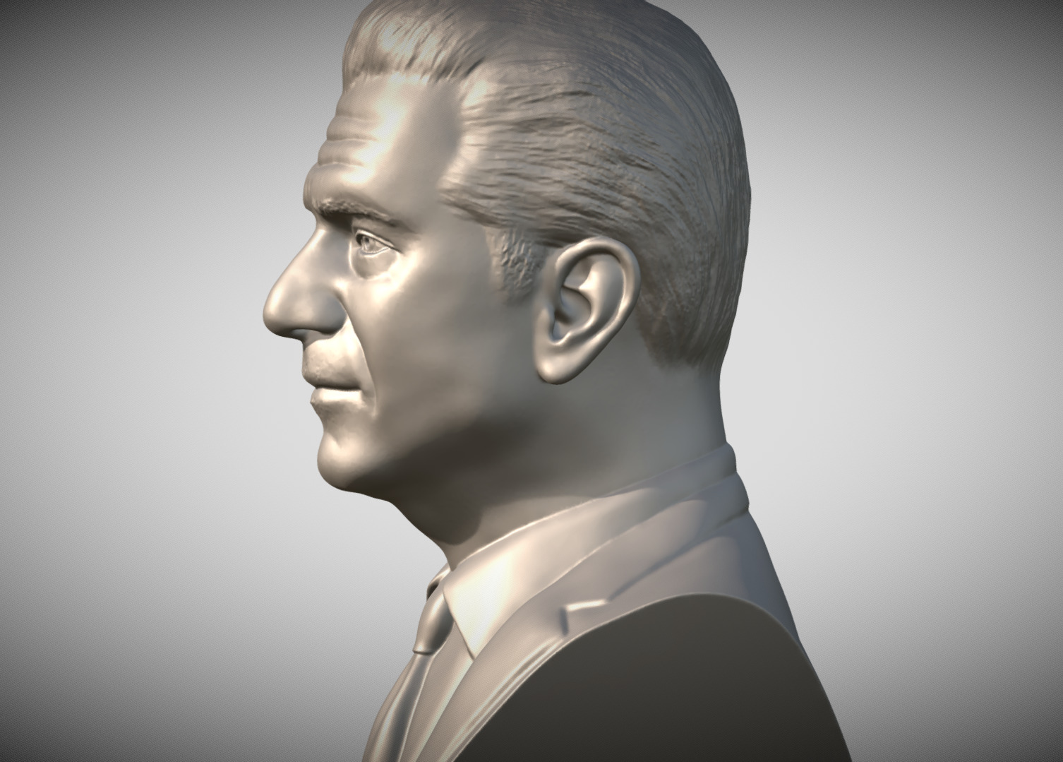 Mel Gibson bust 3D print model_3