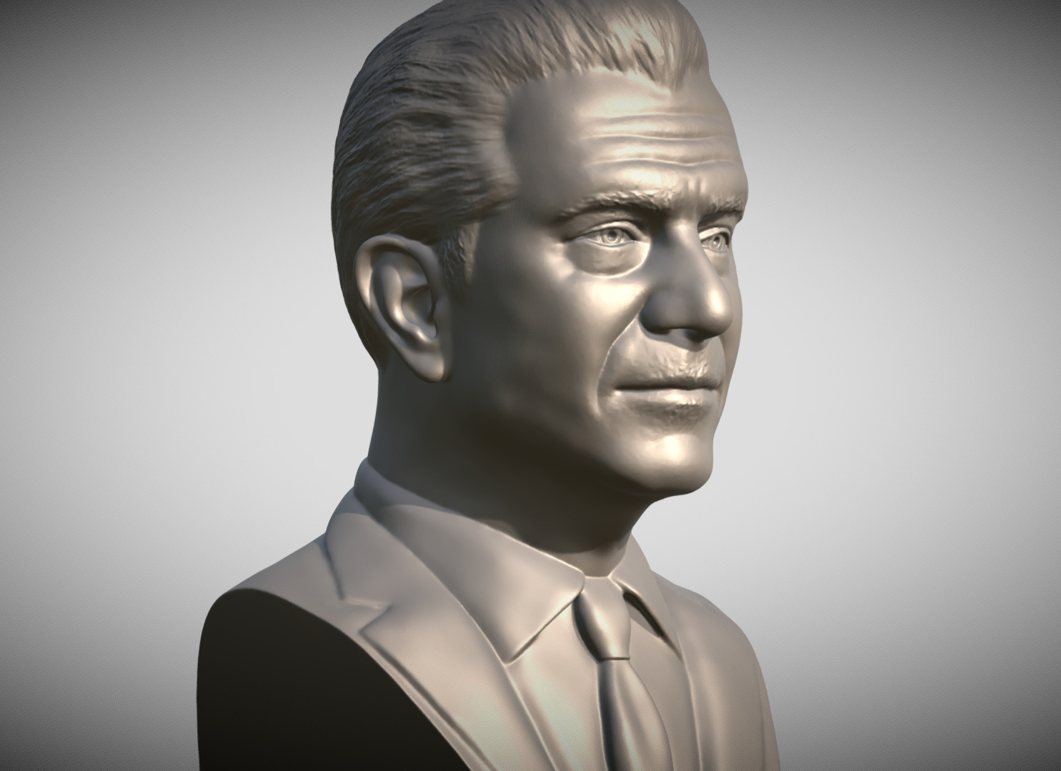 Mel Gibson bust 3D print model_8