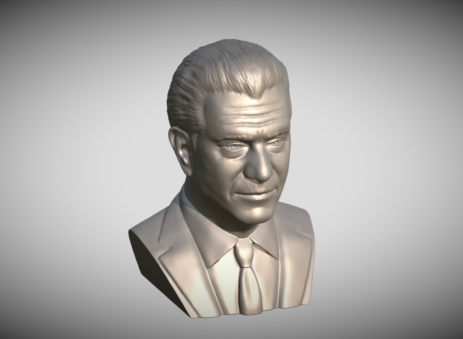 Mel Gibson bust 3D print model_11