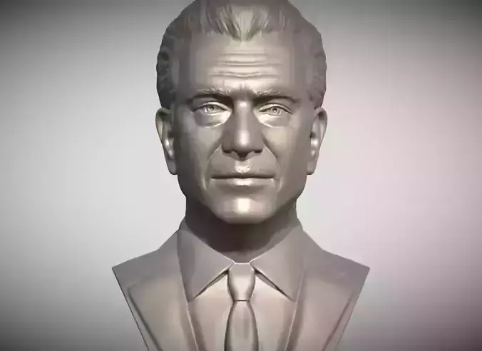 Mel Gibson bust 3D print model