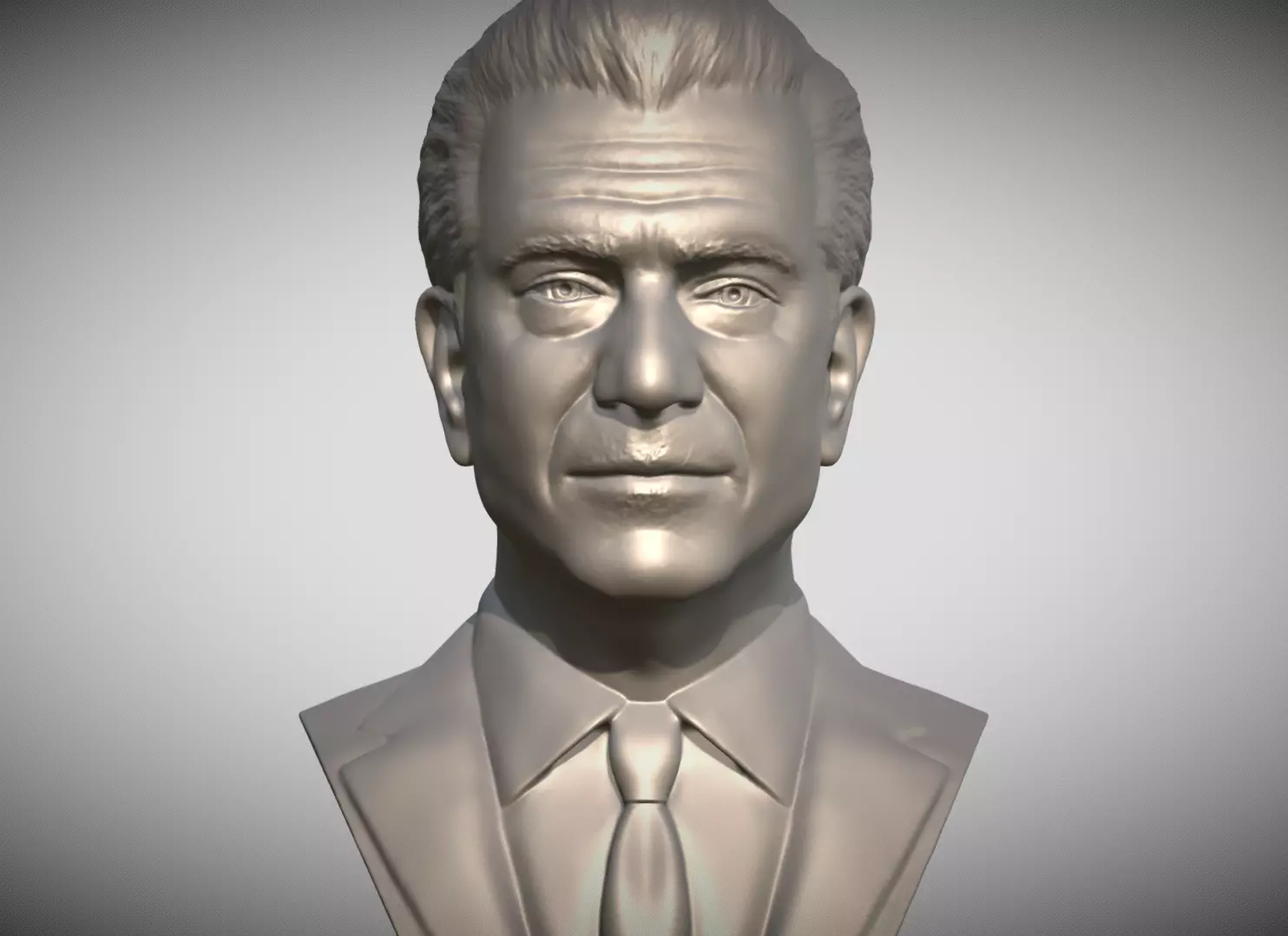 Mel Gibson bust 3D print model_0