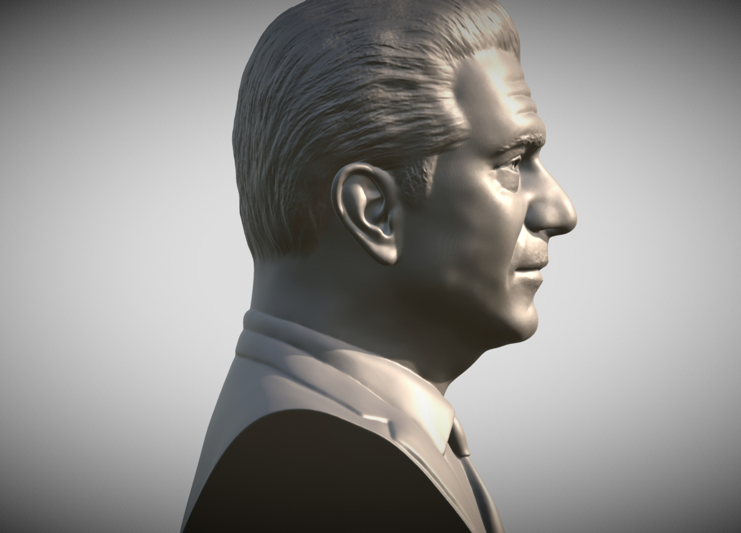 Mel Gibson bust 3D print model_7