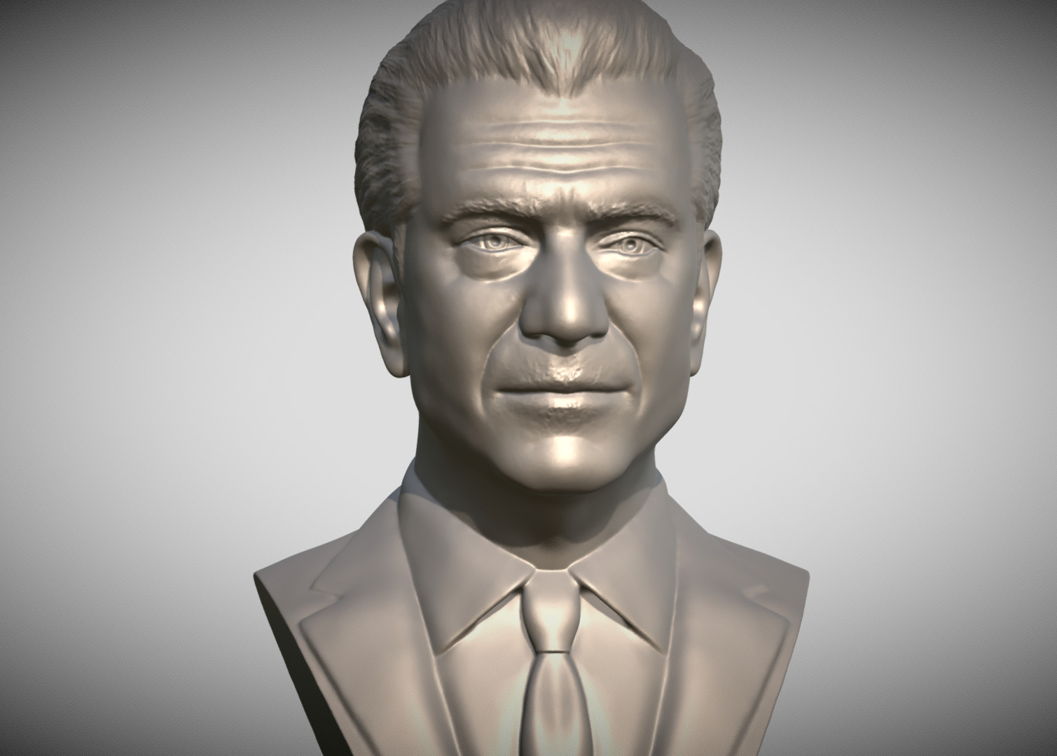 Mel Gibson bust 3D print model_10