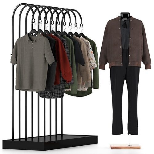 Mannequin Set Vol 016 Low-poly 3D model