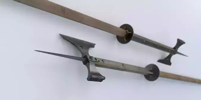 Pollaxe set of swords and spears