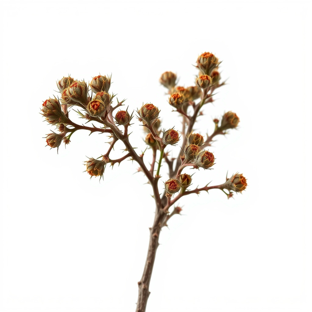 Dried Branch with Buds Model Pack Low-poly 3D model_4
