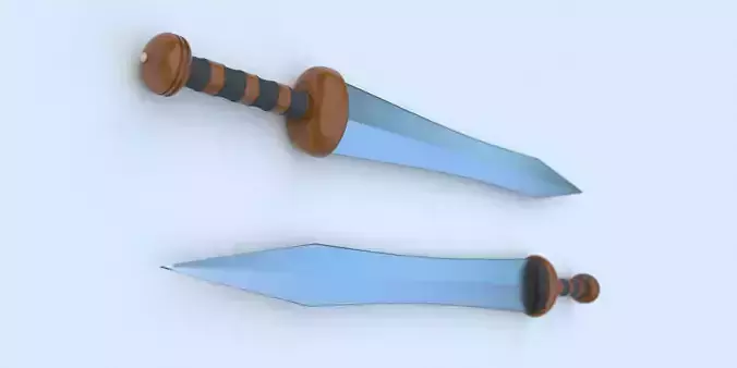 Gladius Mainz Sword Low-poly 3D model