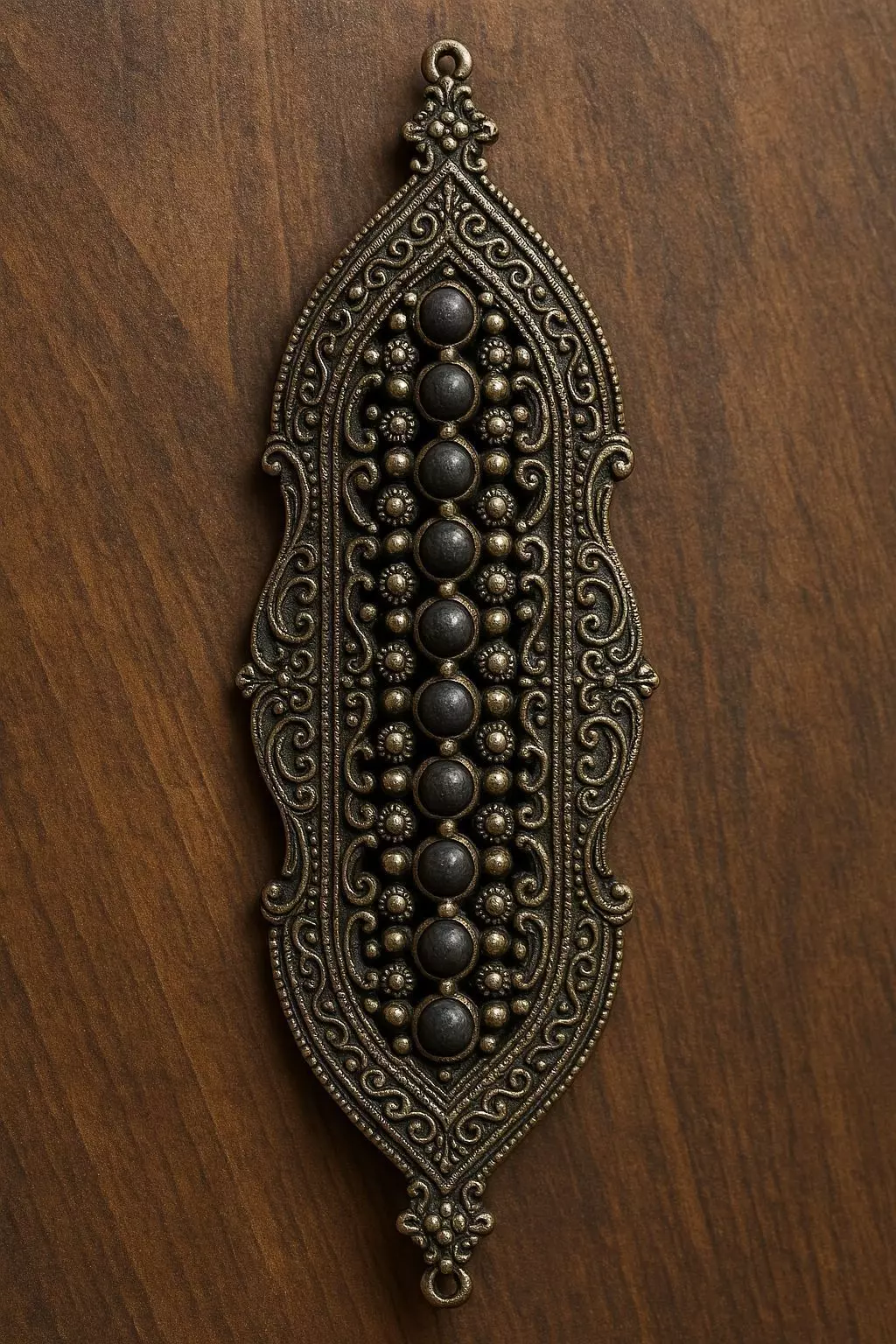 Ornate Decorative Metal Plate 3D model_0