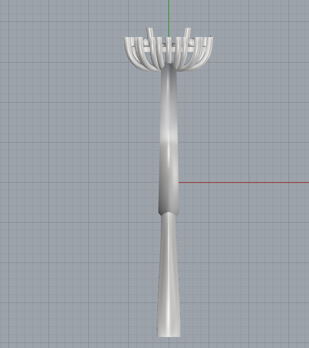 Elegant Crown Cluster Ring 3D print model_2