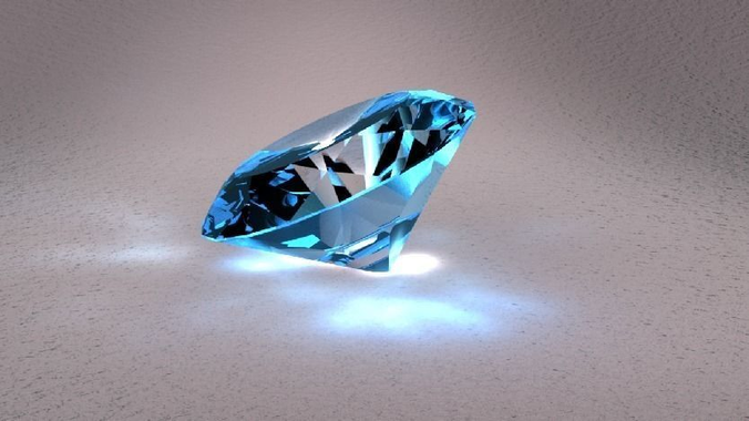 Diamond Free low-poly 3D model