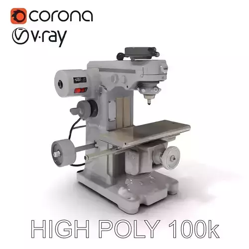 Industrial Drill Press Model Pack with Adjustable Features