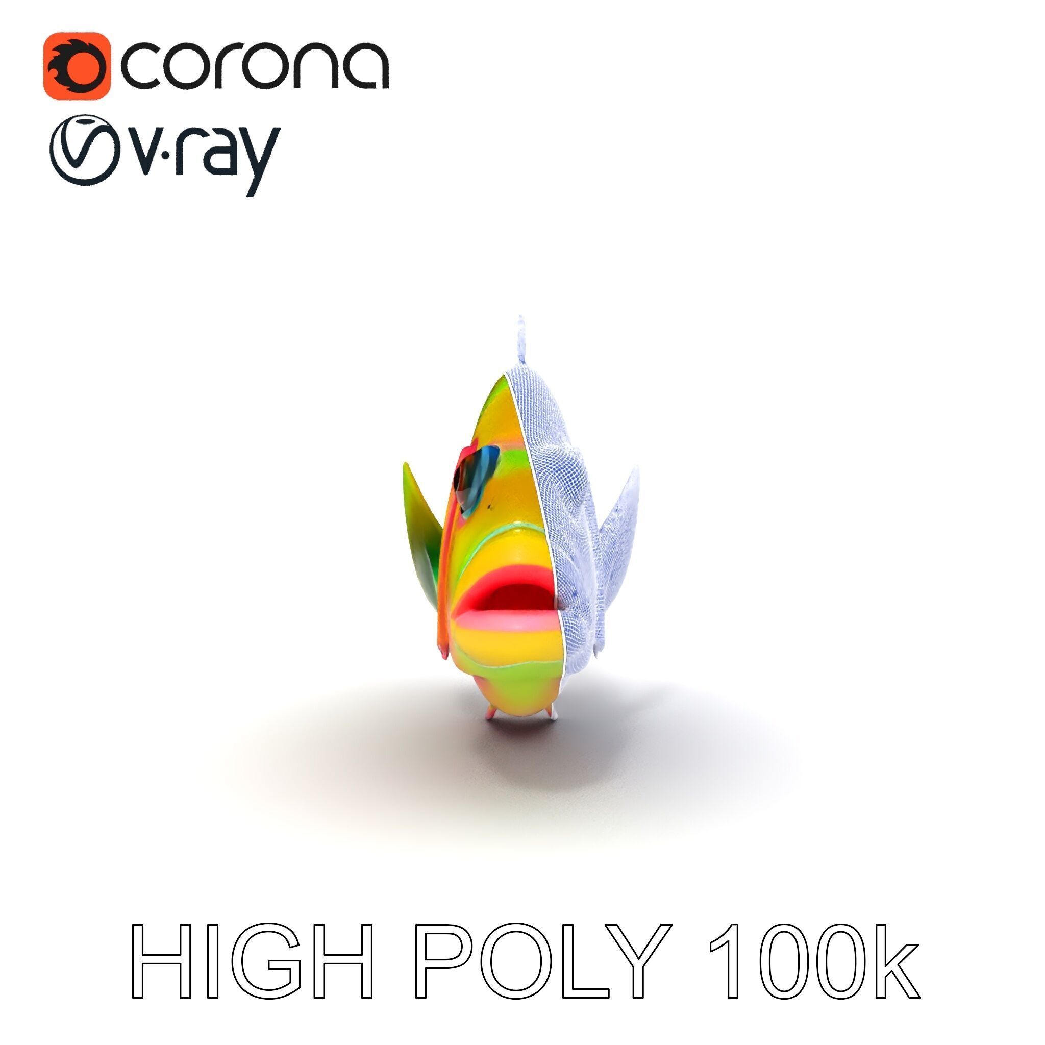 Colorful Tropical Fish D Model Pack Low-poly 3D model_21