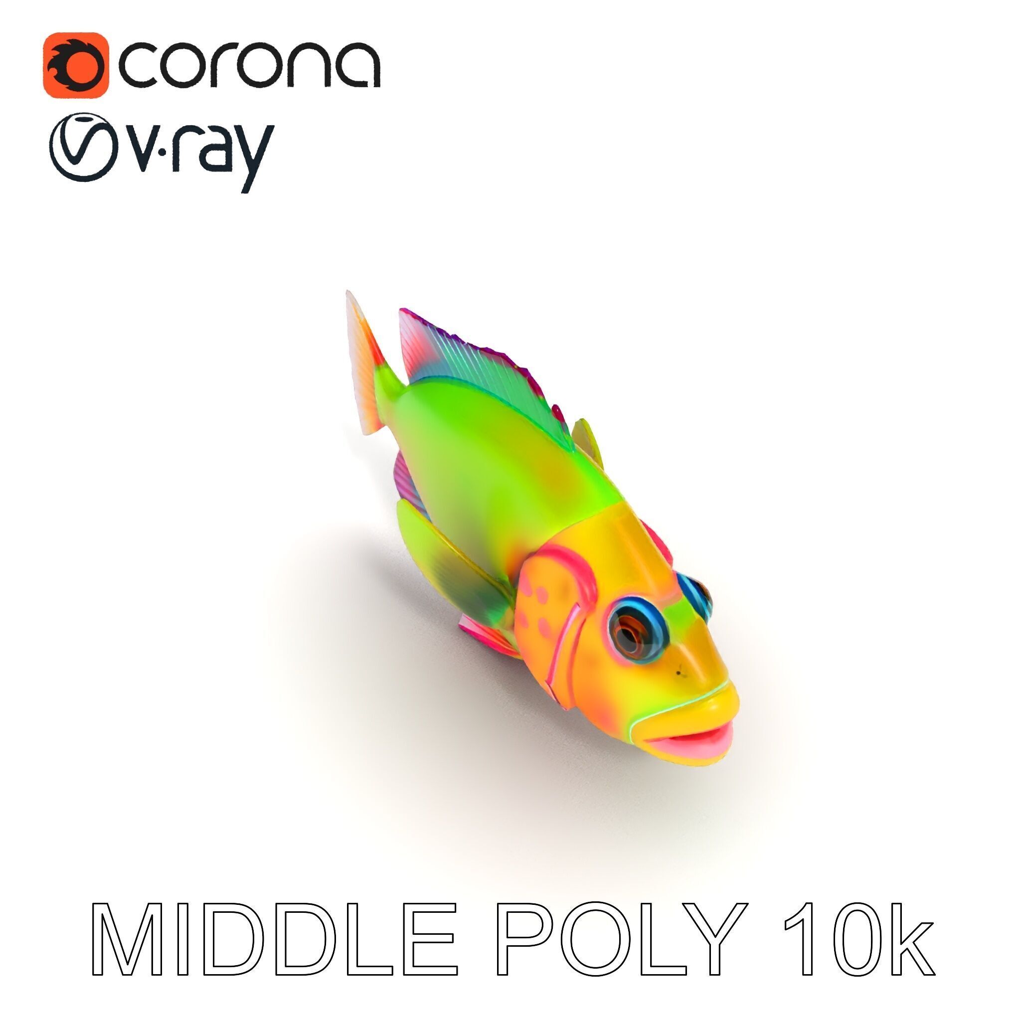 Colorful Tropical Fish D Model Pack Low-poly 3D model_31