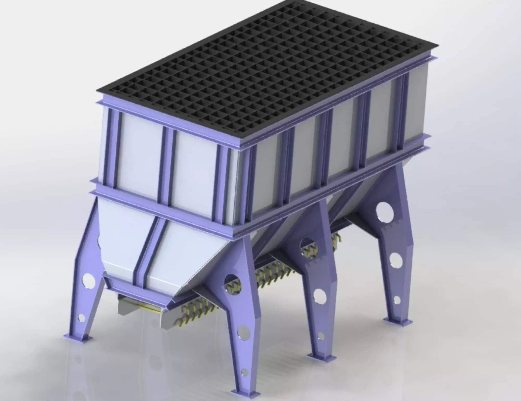 BUNKER FOR 7 CUBIC METERS FEEDING 3D model