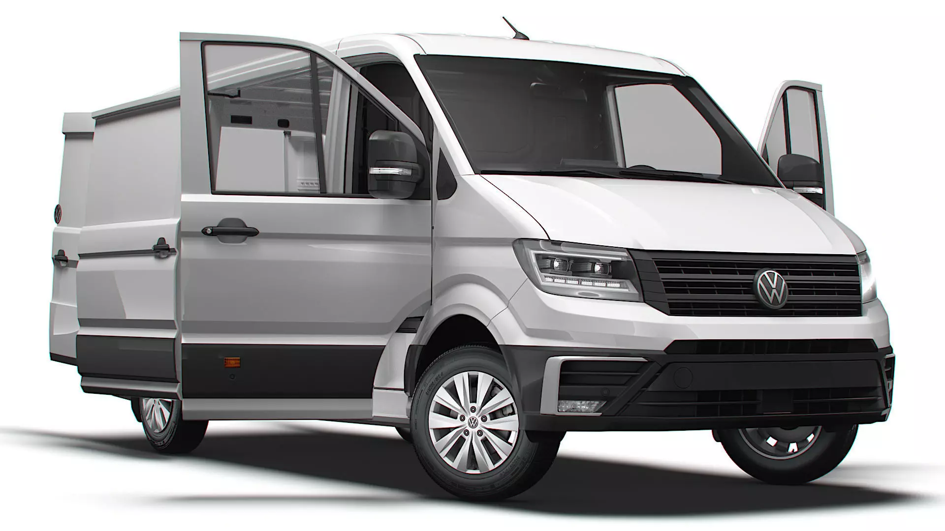 VW Crafter Van MWB LR HQInterior 2025 3D model_0