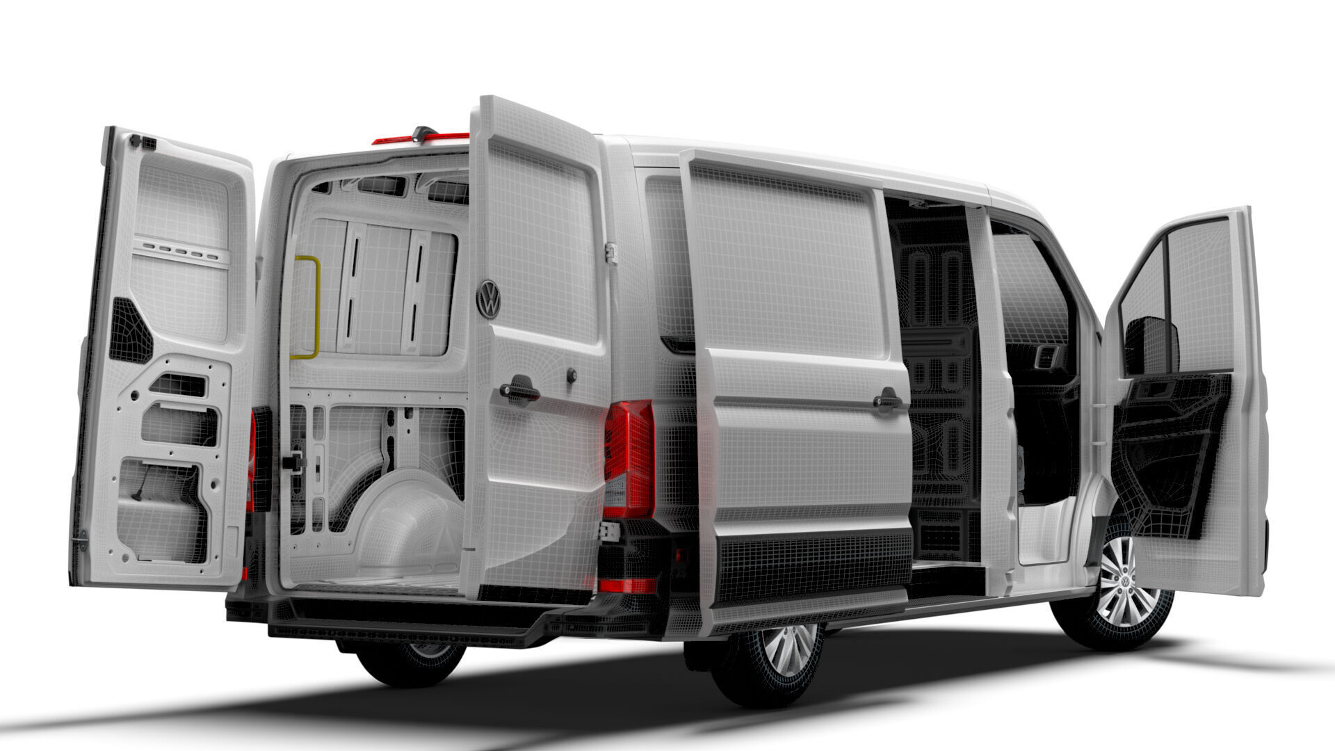 VW Crafter Van MWB LR HQInterior 2025 3D model_18