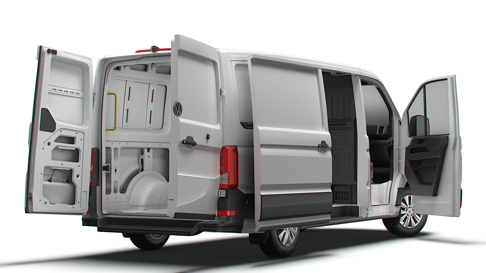 VW Crafter Van MWB LR HQInterior 2025 3D model_4