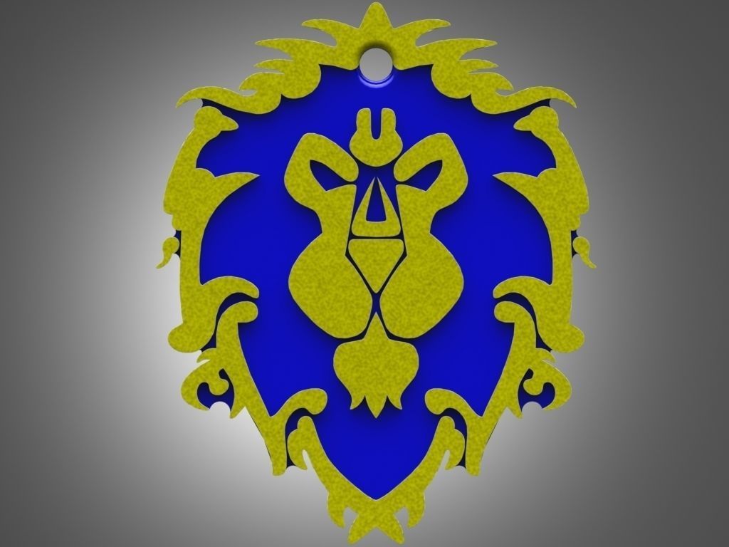 World Of Warcraft Alliance Tag 3D print model_0