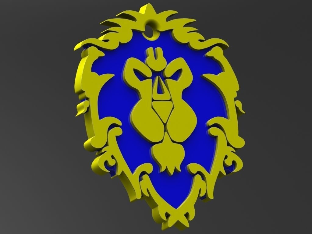 World Of Warcraft Alliance Tag 3D print model_3