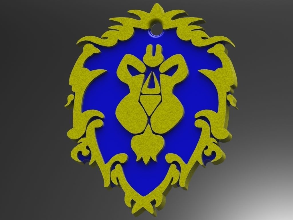 World Of Warcraft Alliance Tag 3D print model_1