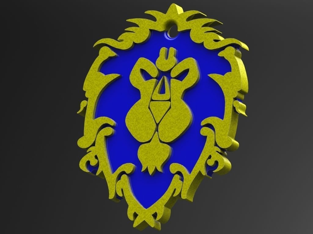 World Of Warcraft Alliance Tag 3D print model_2