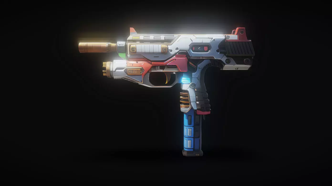 Gun Bundle 3D model_0