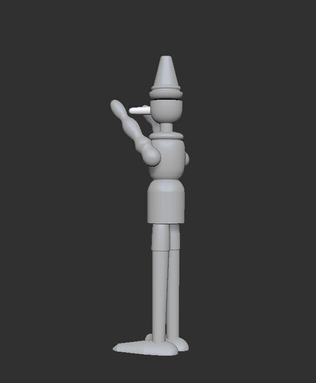 Pinocchio 3D print model_4