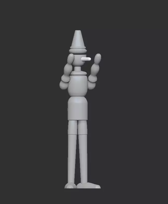 Pinocchio 3D print model_0