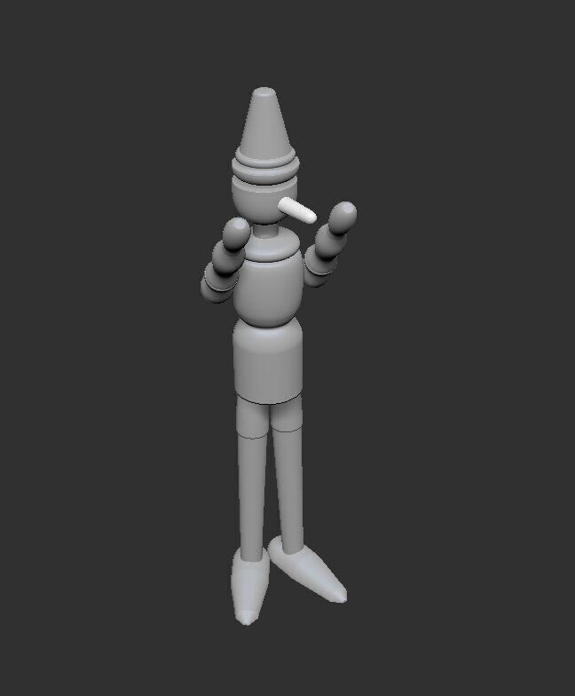 Pinocchio 3D print model_5
