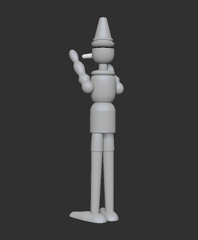 Pinocchio 3D print model_6