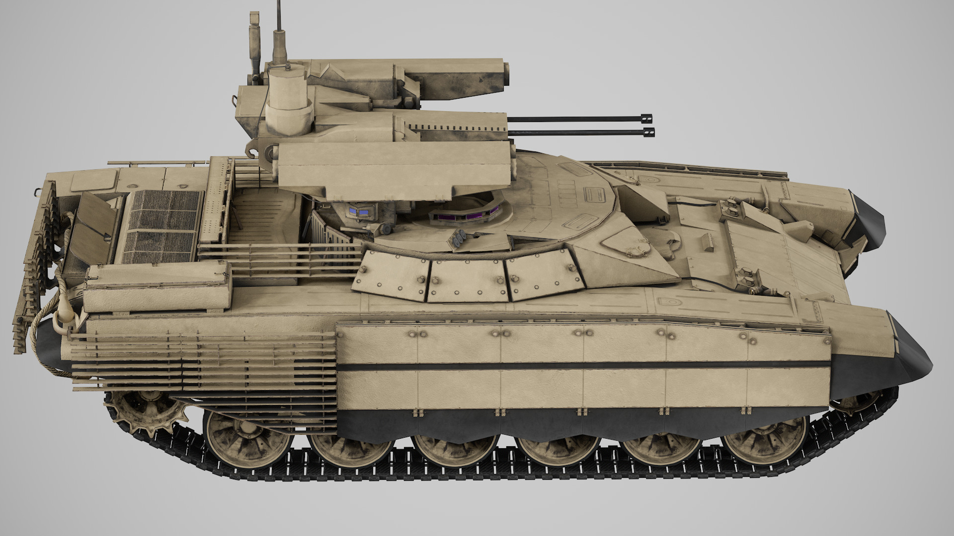 Lowpoly BMPT Terminator Low-poly 3D model_4