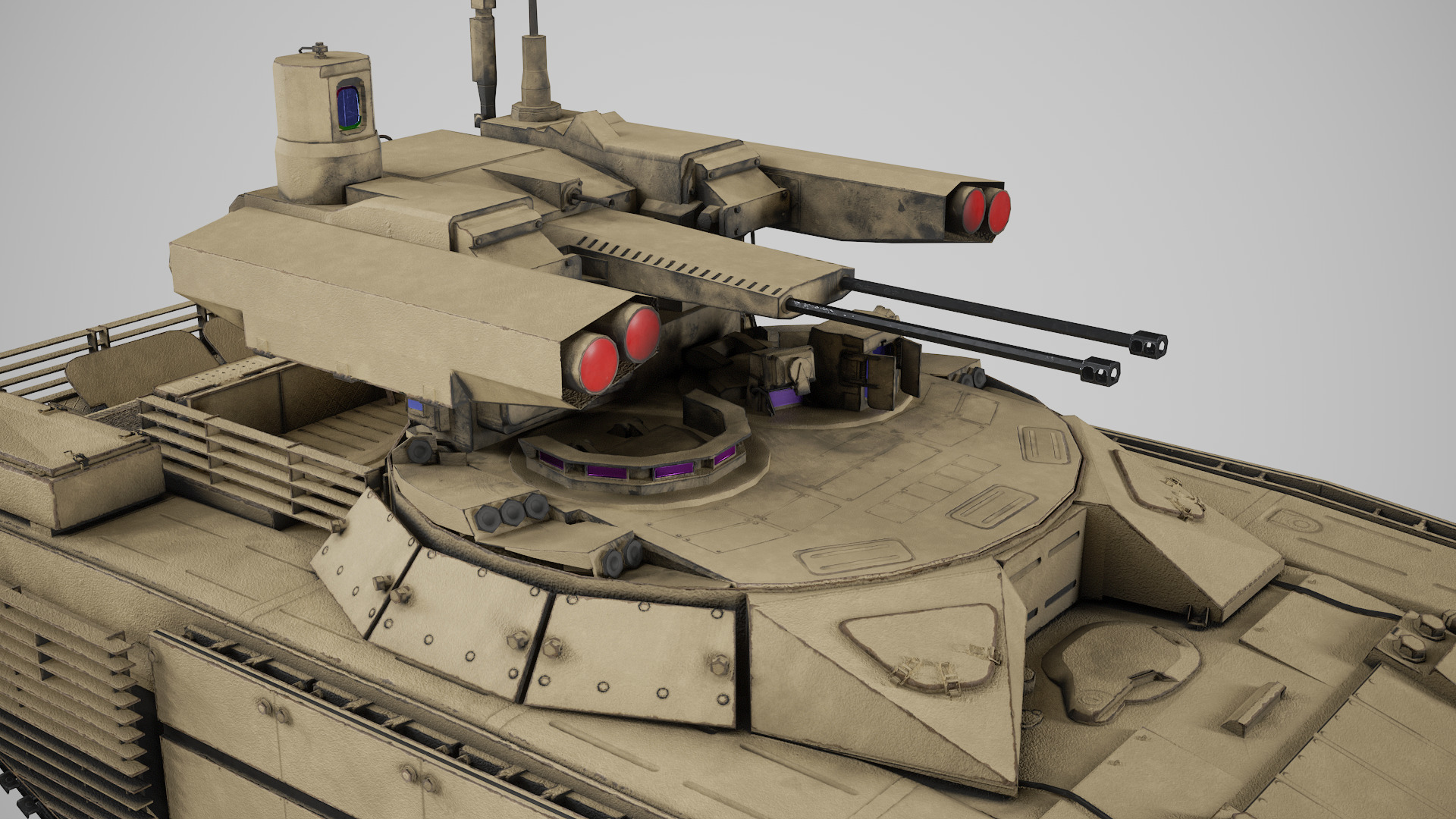 Lowpoly BMPT Terminator Low-poly 3D model_8