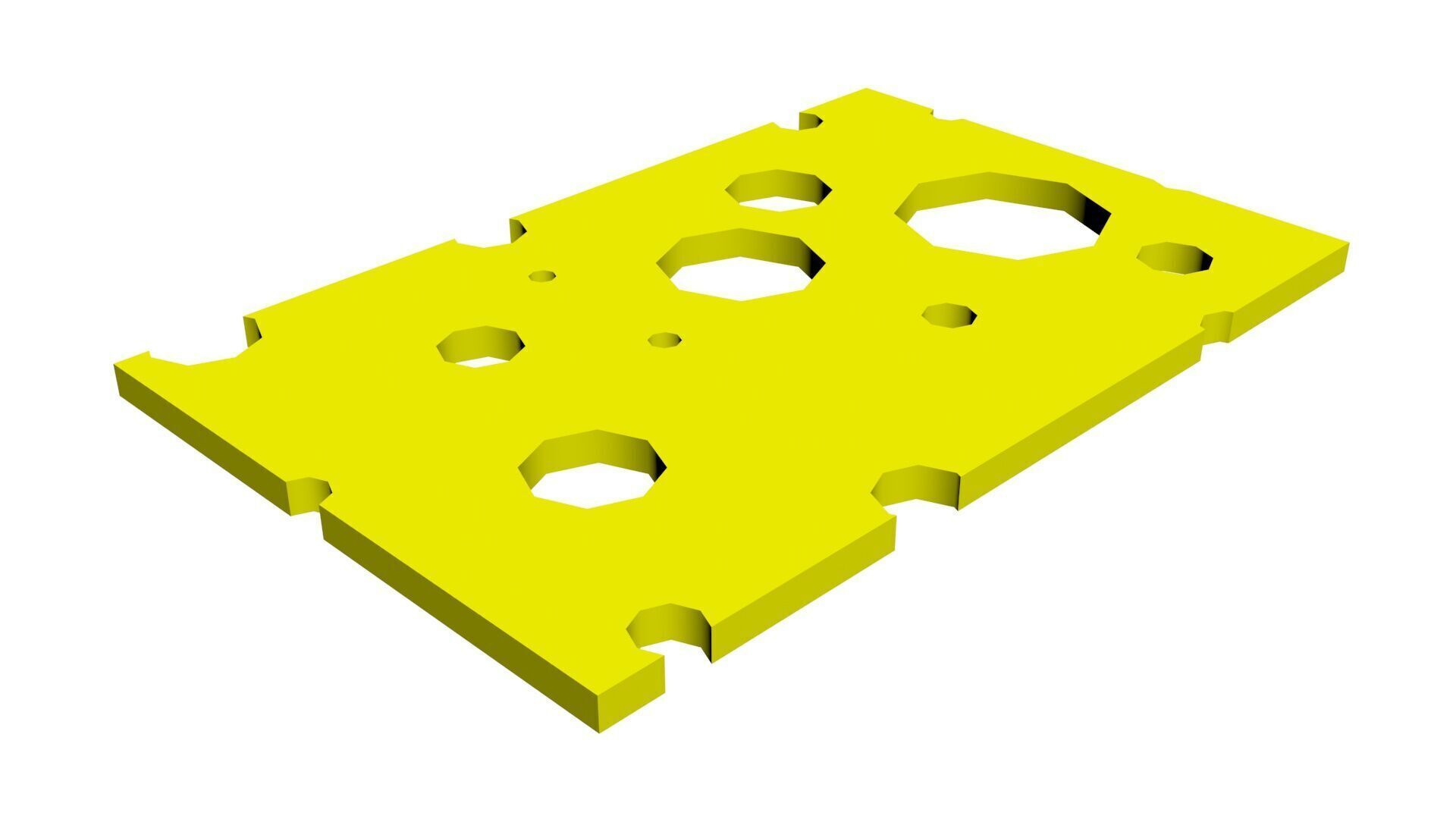 Low Poly Game Ready Cheese Low-poly 3D model_5