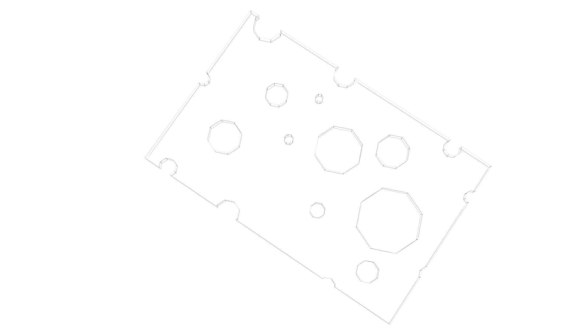 Low Poly Game Ready Cheese Low-poly 3D model_13