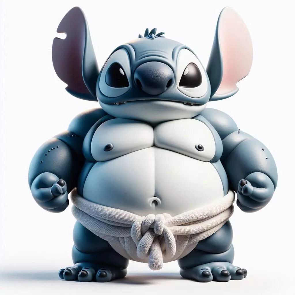 The Sumo Stitch Mischievous Heavyweight 3D print model
