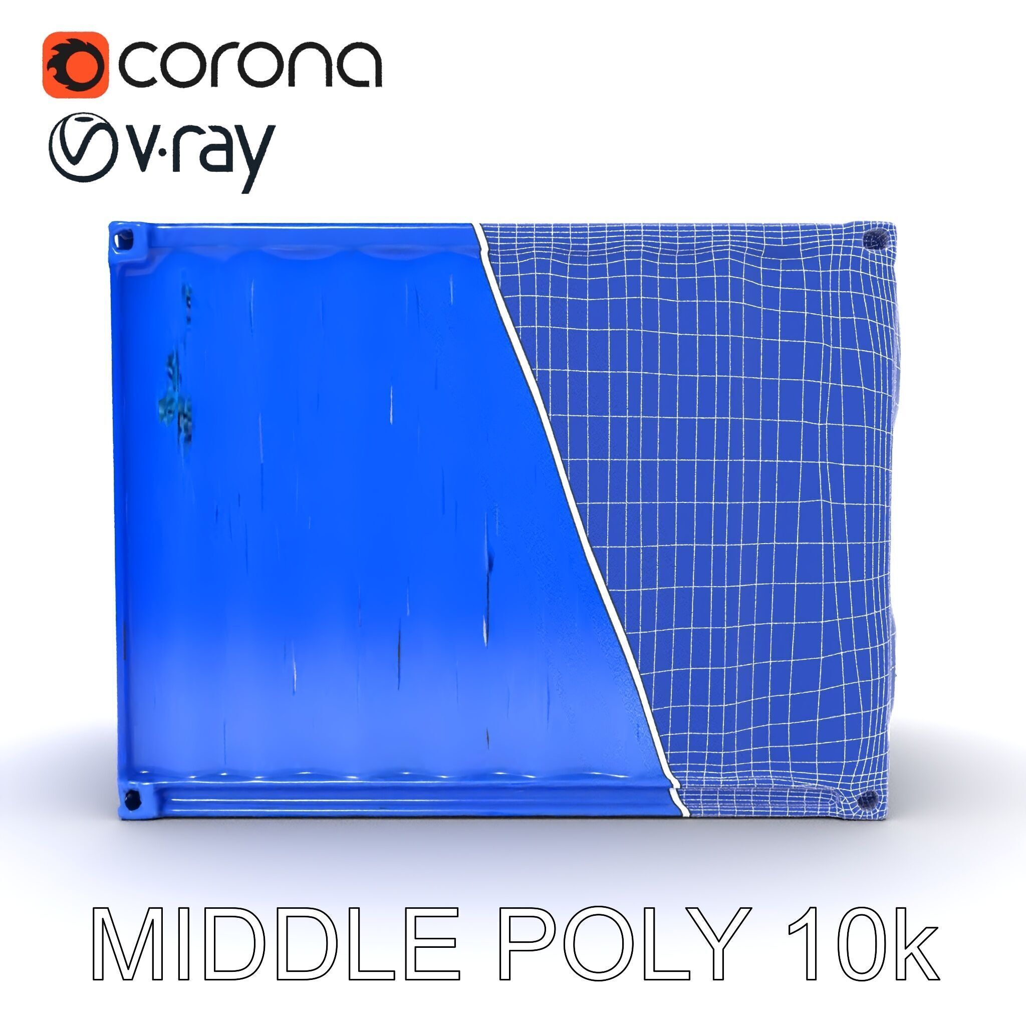 Shipping Container D Model Pack for Game and Film Production Low-poly 3D model_27