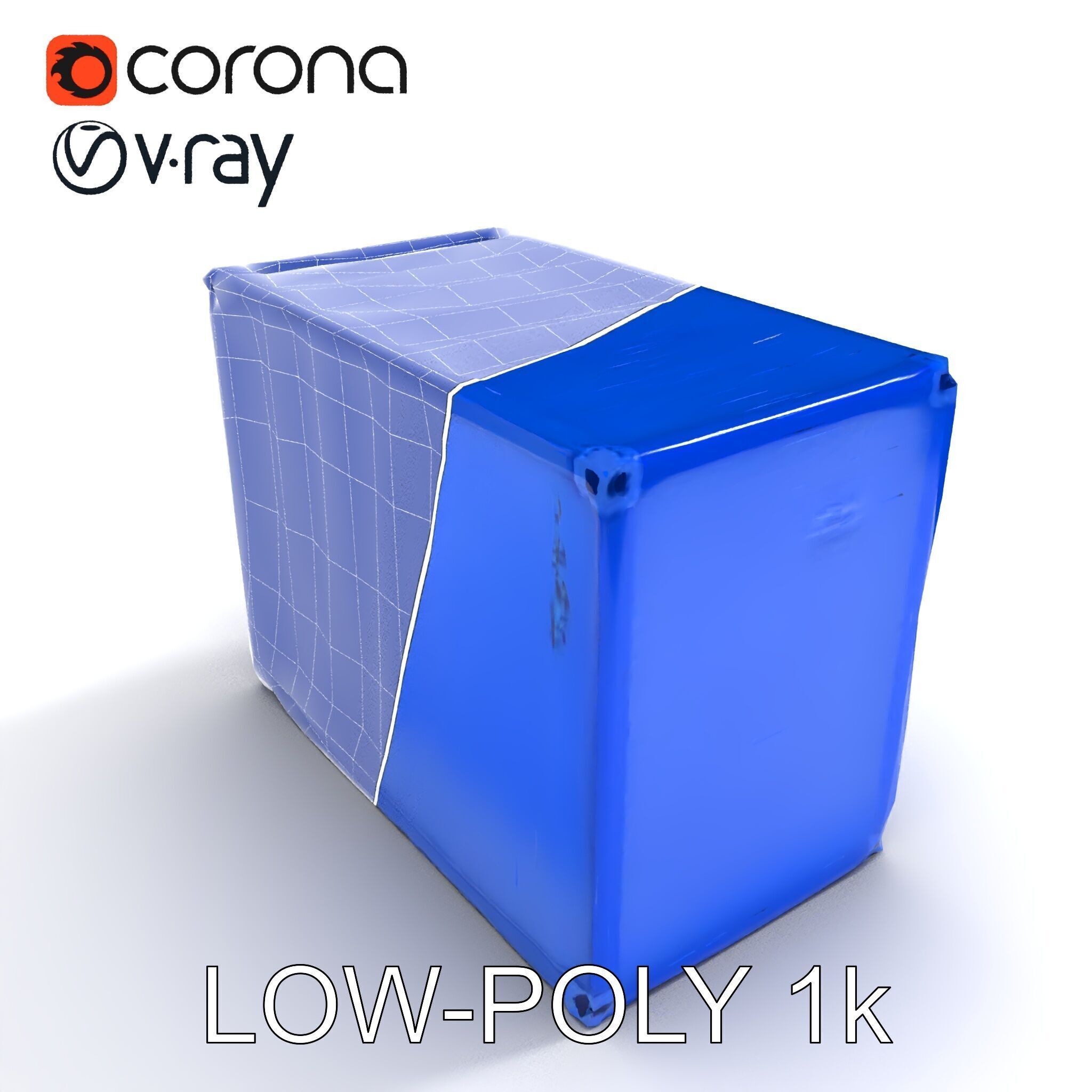 Shipping Container D Model Pack for Game and Film Production Low-poly 3D model_15