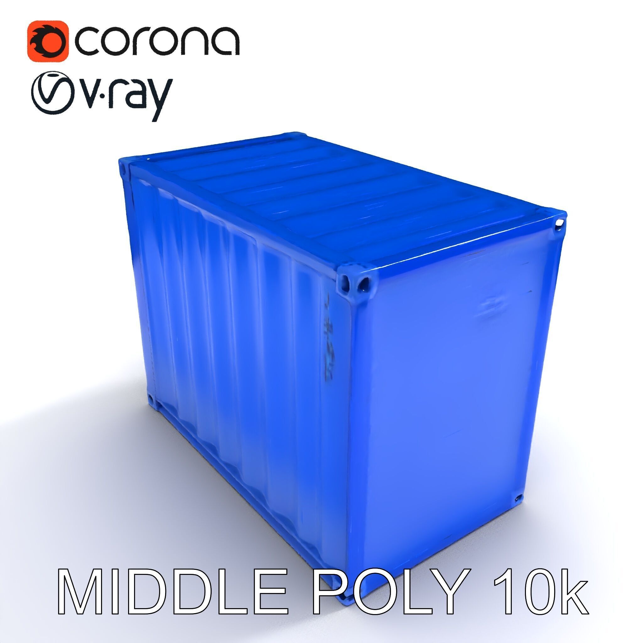 Shipping Container D Model Pack for Game and Film Production Low-poly 3D model_14